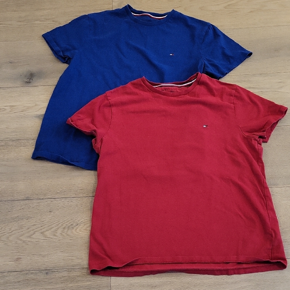 Tommy Hilfiger Red and Blue Short Sleeve Tees XS (RED) and SMALL (BLUE)